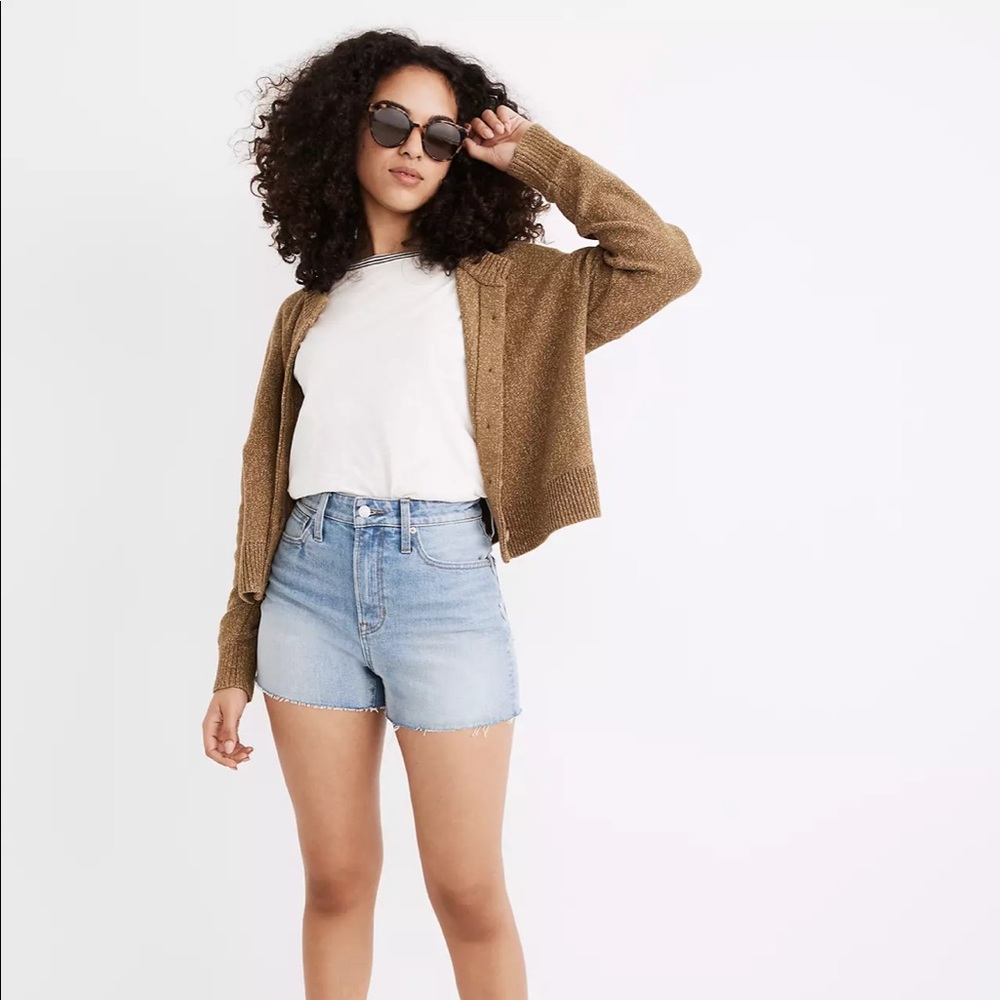 Madewell Curvy Perfect Jean Short in Baylis Wash
